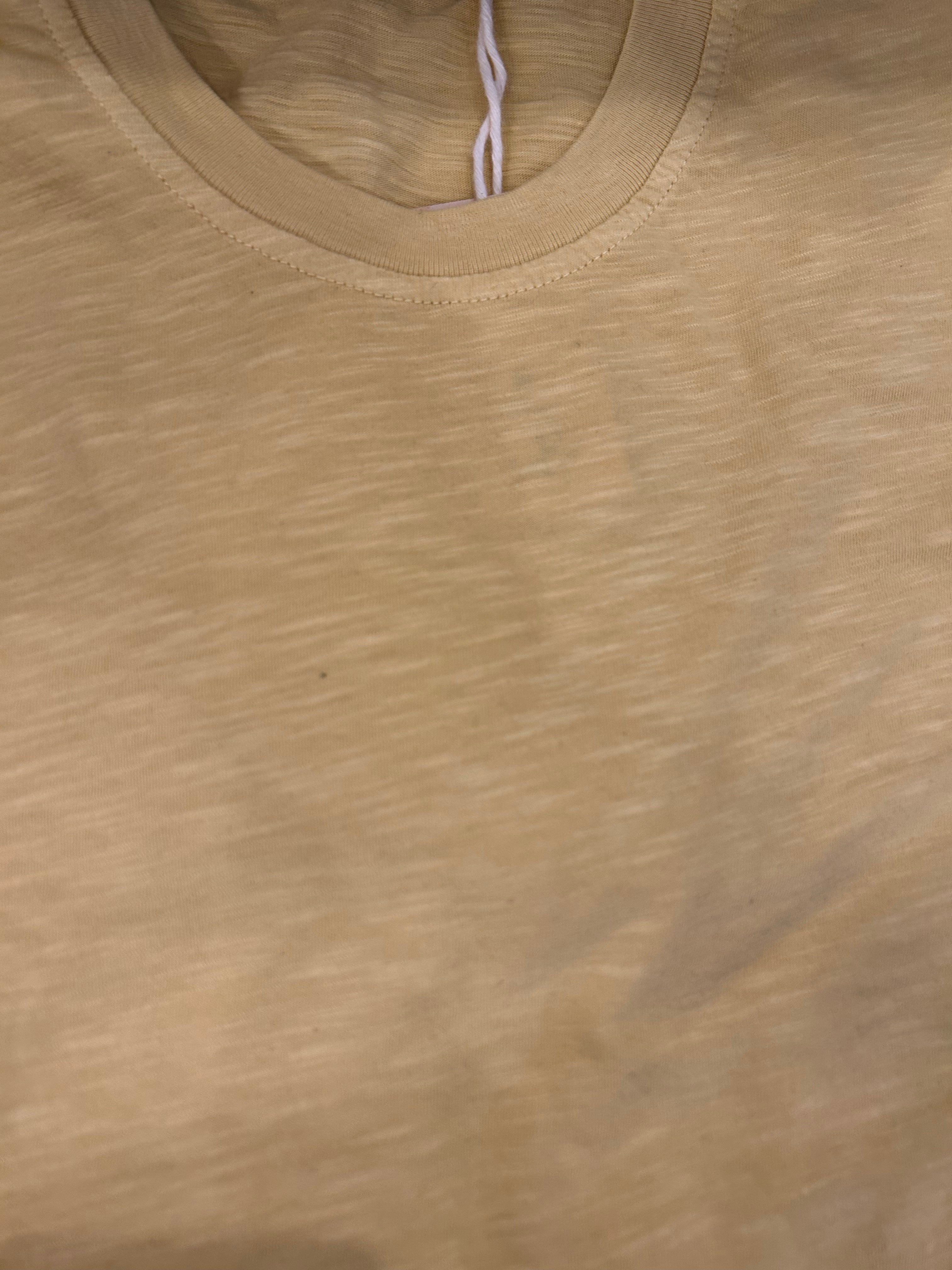 SEADOG T-SHIRT MANICA CORTA COLORE SENAPE 100% COTONE FIAMMATO MADE IN ITALY