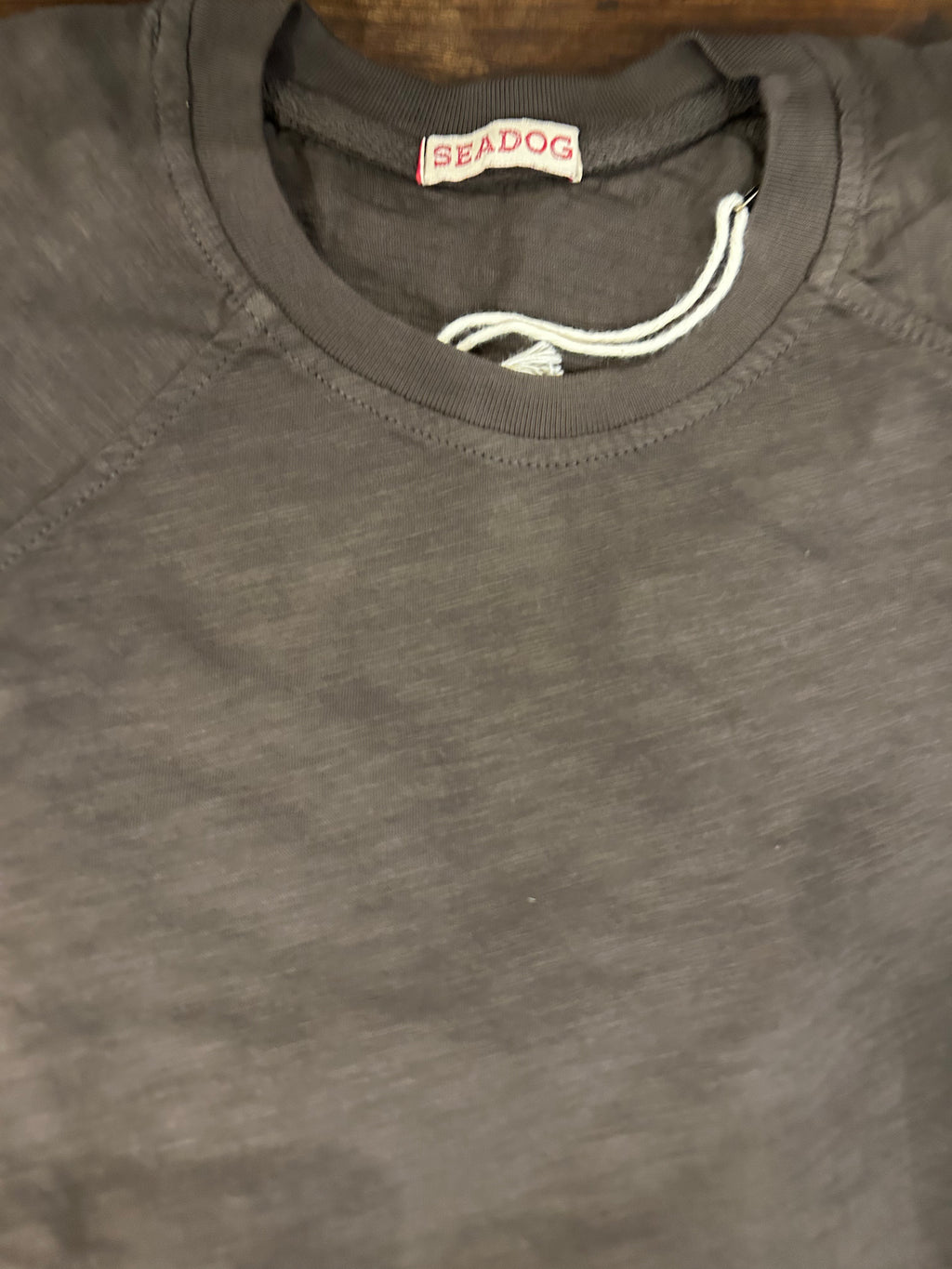 SEADOG T-SHIRT RAGLAN MANICA CORTA COLORE TESTA DI MORO 100% COTONE FIAMMATO MADE IN ITALY
