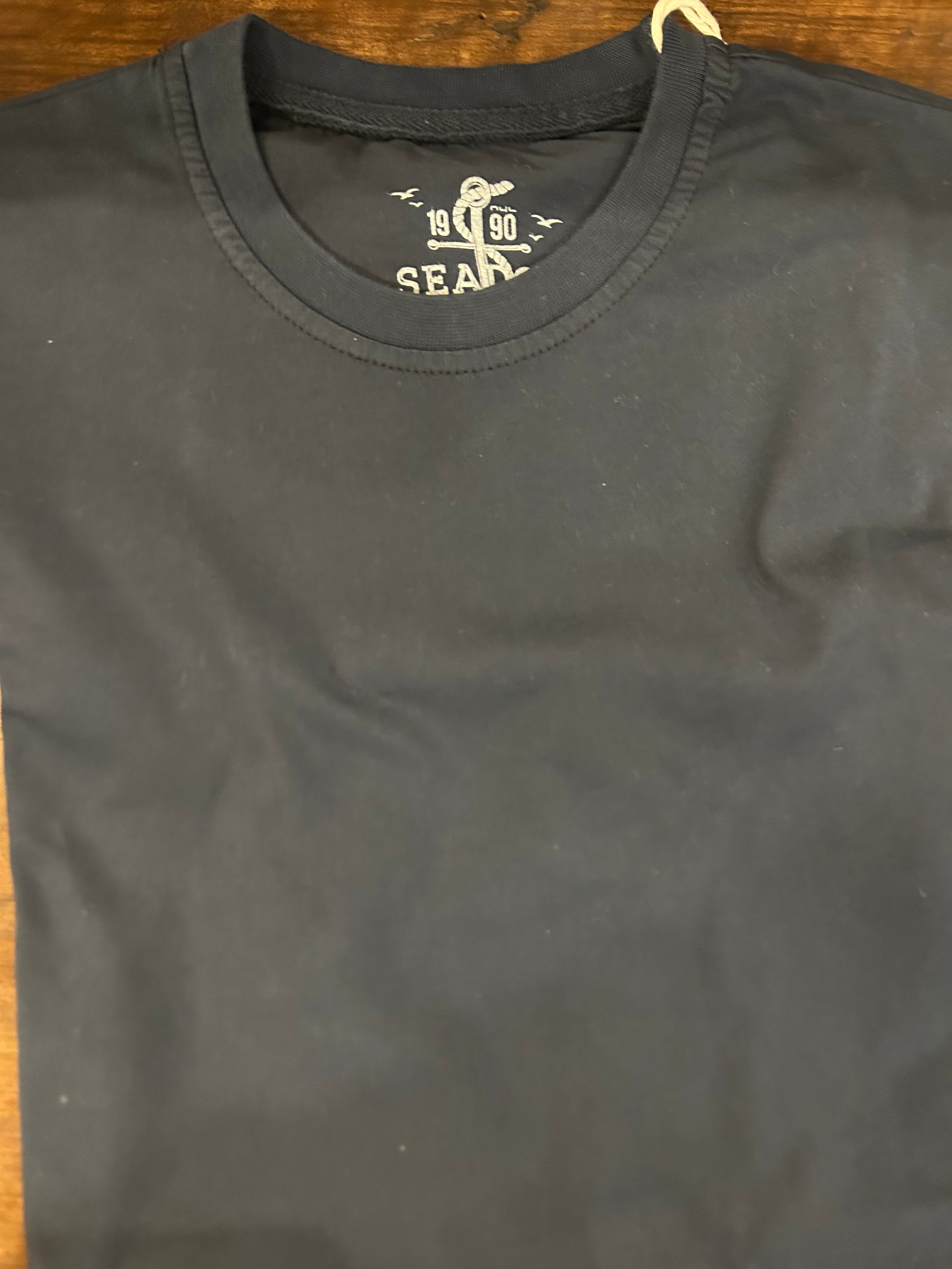 SEADOG T-SHIRT MANICA CORTA COLORE NAVY 100% COTONE MADE IN ITALY