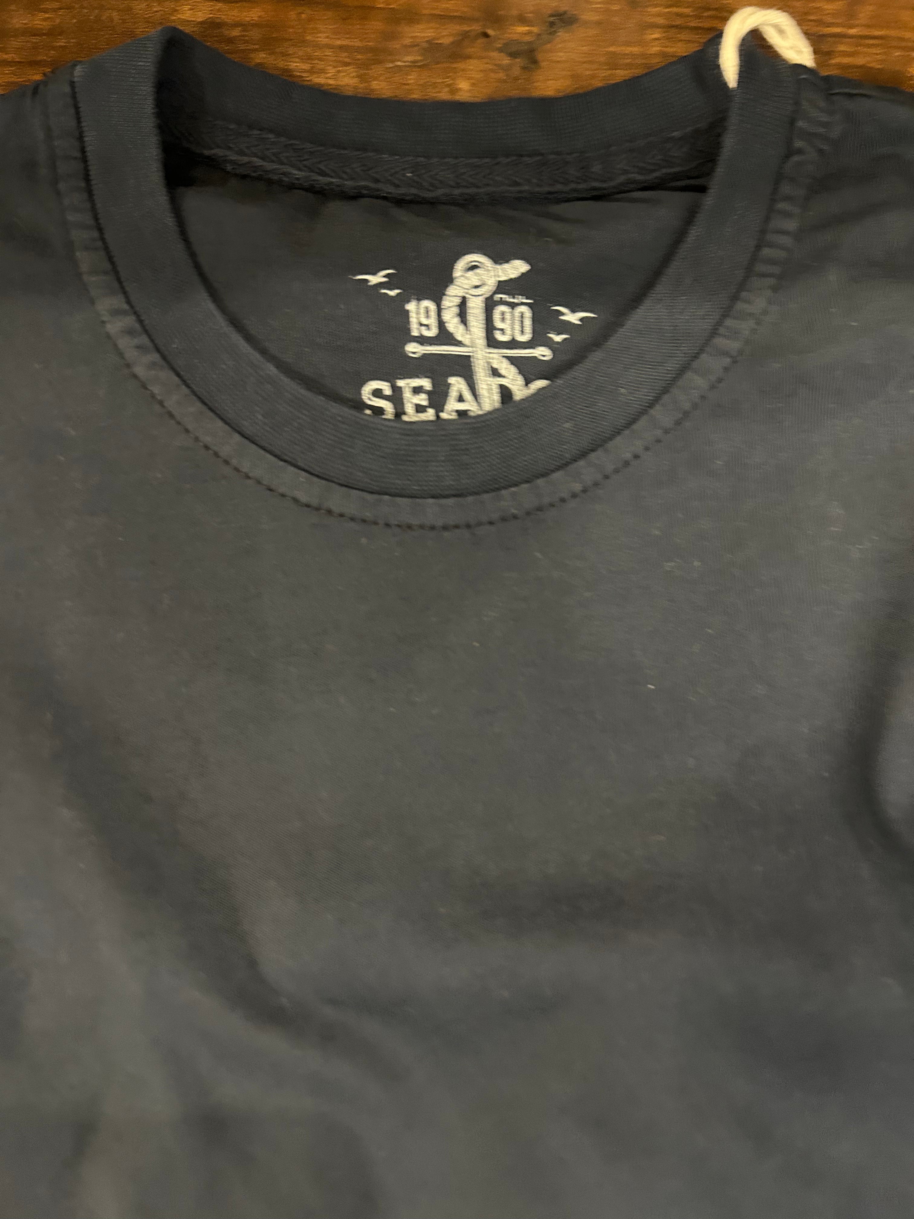SEADOG T-SHIRT MANICA CORTA COLORE NAVY 100% COTONE MADE IN ITALY
