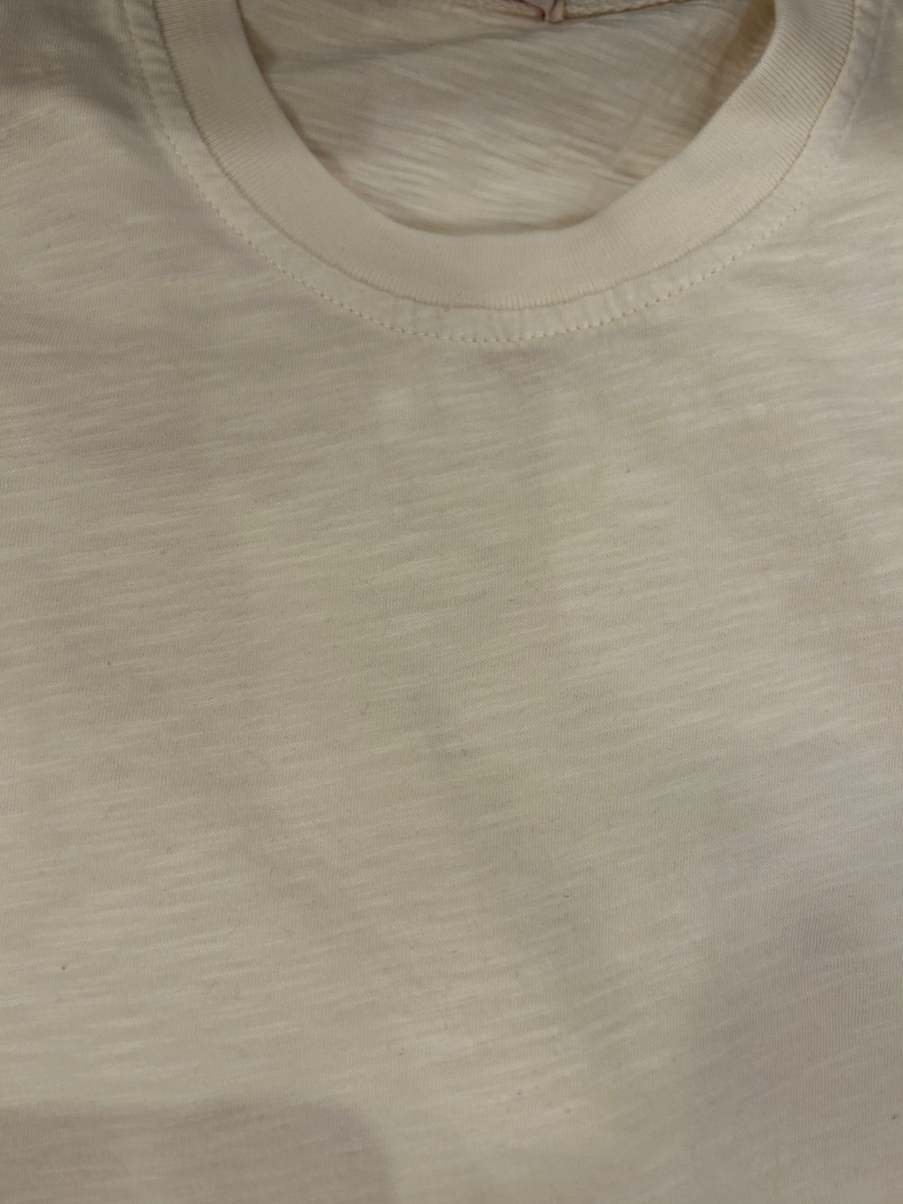 SEADOG T-SHIRT RAGLAN MANICA CORTA COLORE OFF WHITE 100% COTONE FIAMMATO MADE IN ITALY
