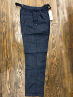WHITE SAND PANTALONI IN CHAMBRAY DENIM SCURO MADE IN ITALY