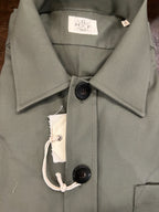 GMF GIACCA/ CAMICIA COLORE VERDE MILITARE 100% COTONE MADE IN ITALY 961800/04