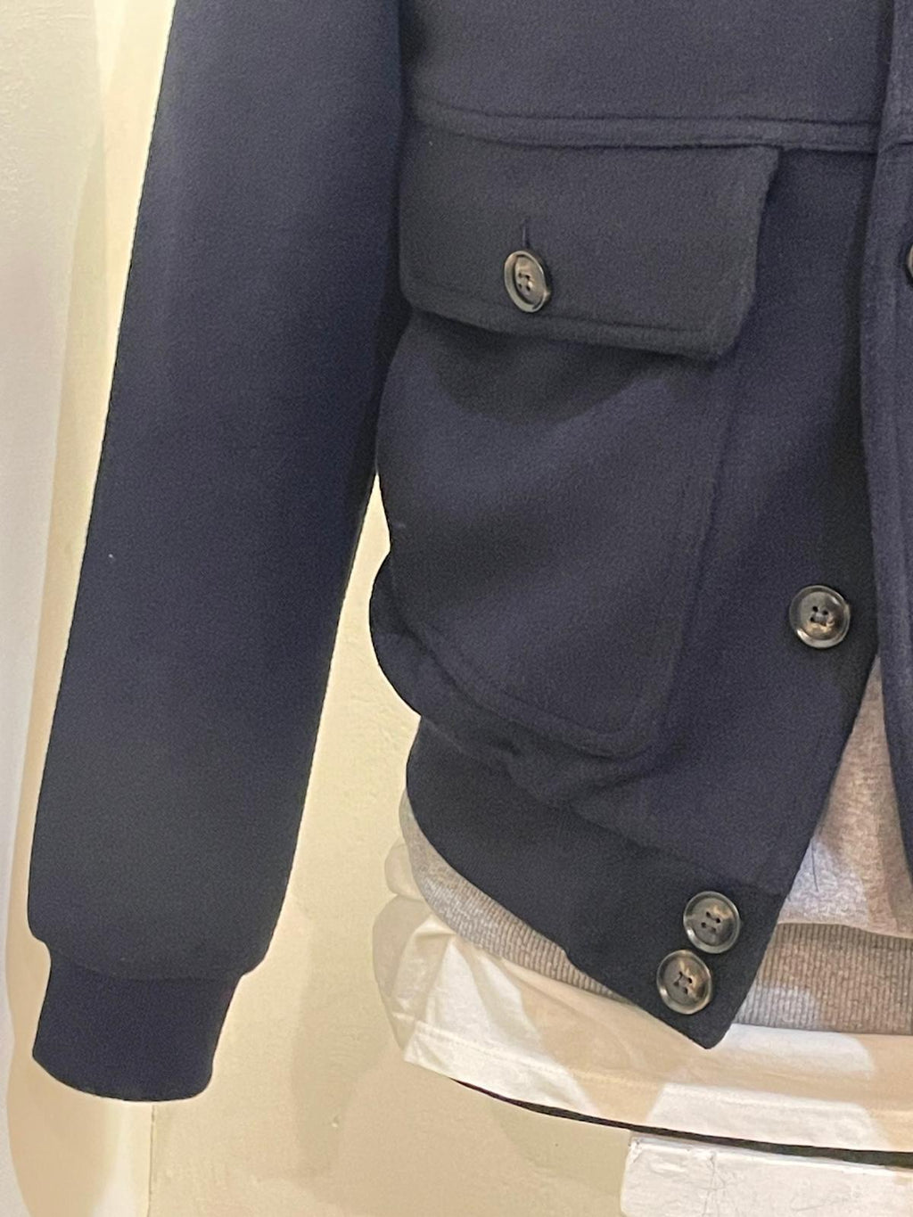 BOMBER SEADOG JAMES IN LANA COLORE BLU