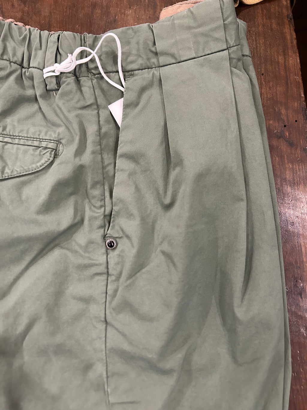 WHITE SAND COLORE VERDE MILITARE COTONE ED ELASTANE CON DOPPIA PENCE VESTIBILITA’ COMODA 26SU52 190 MADE IN ITALY