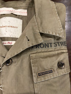 FRONT STREET 8 OVERSHIRT GREEN MADE IN ITALY