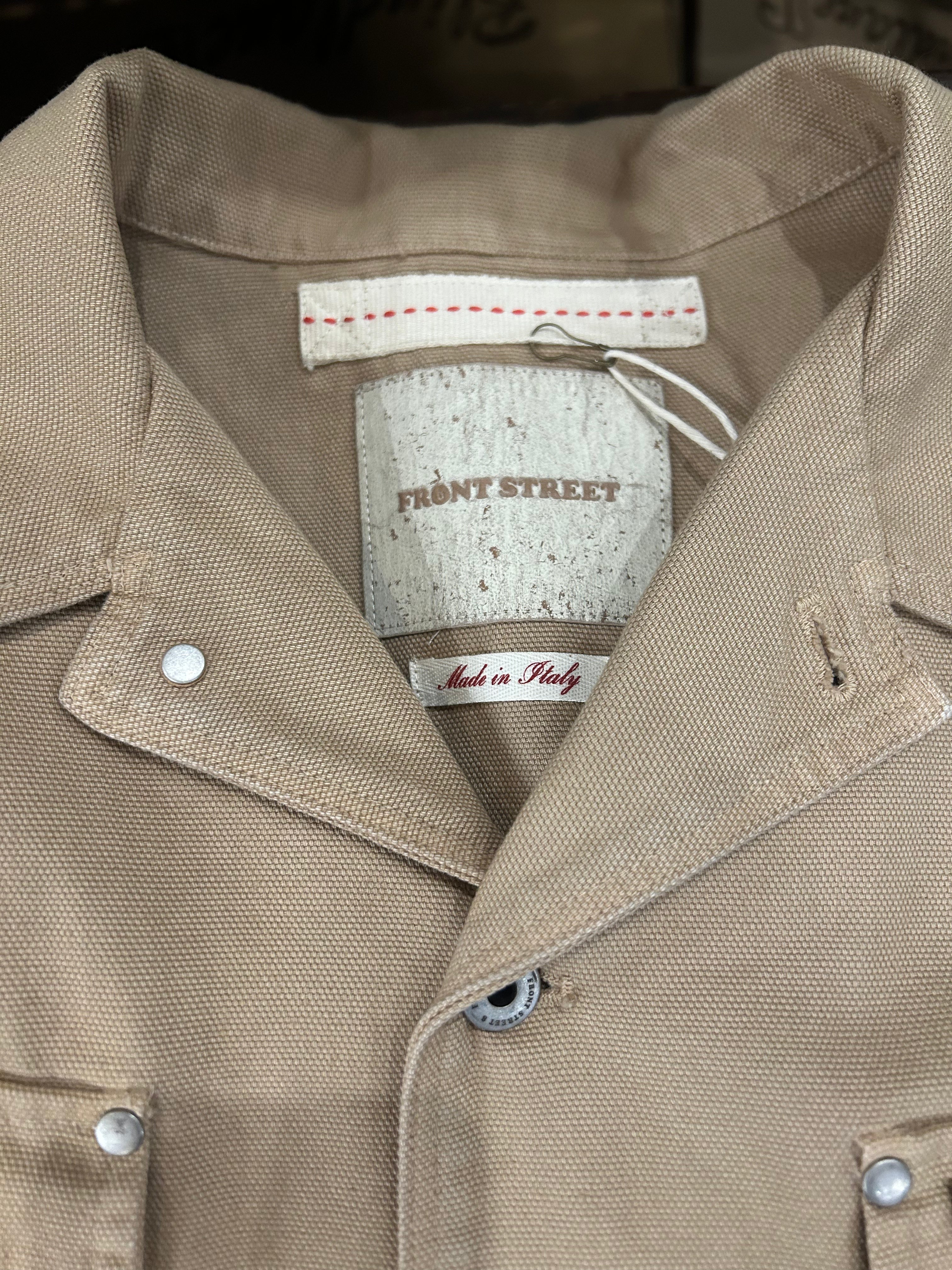 FRONT STREET 8 THE JACKET COLORE DESERT 100% COTONE ALGODON MADE IN ITALY