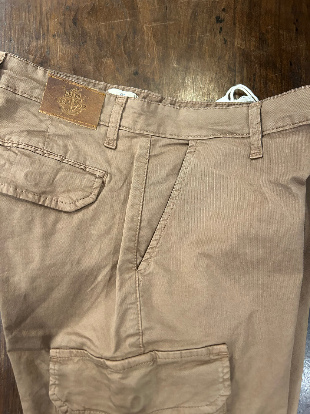 SEADOG NEBRASKA BERMUDA CARGO 100%  COTONE COLORE MORO MADE IN ITALY