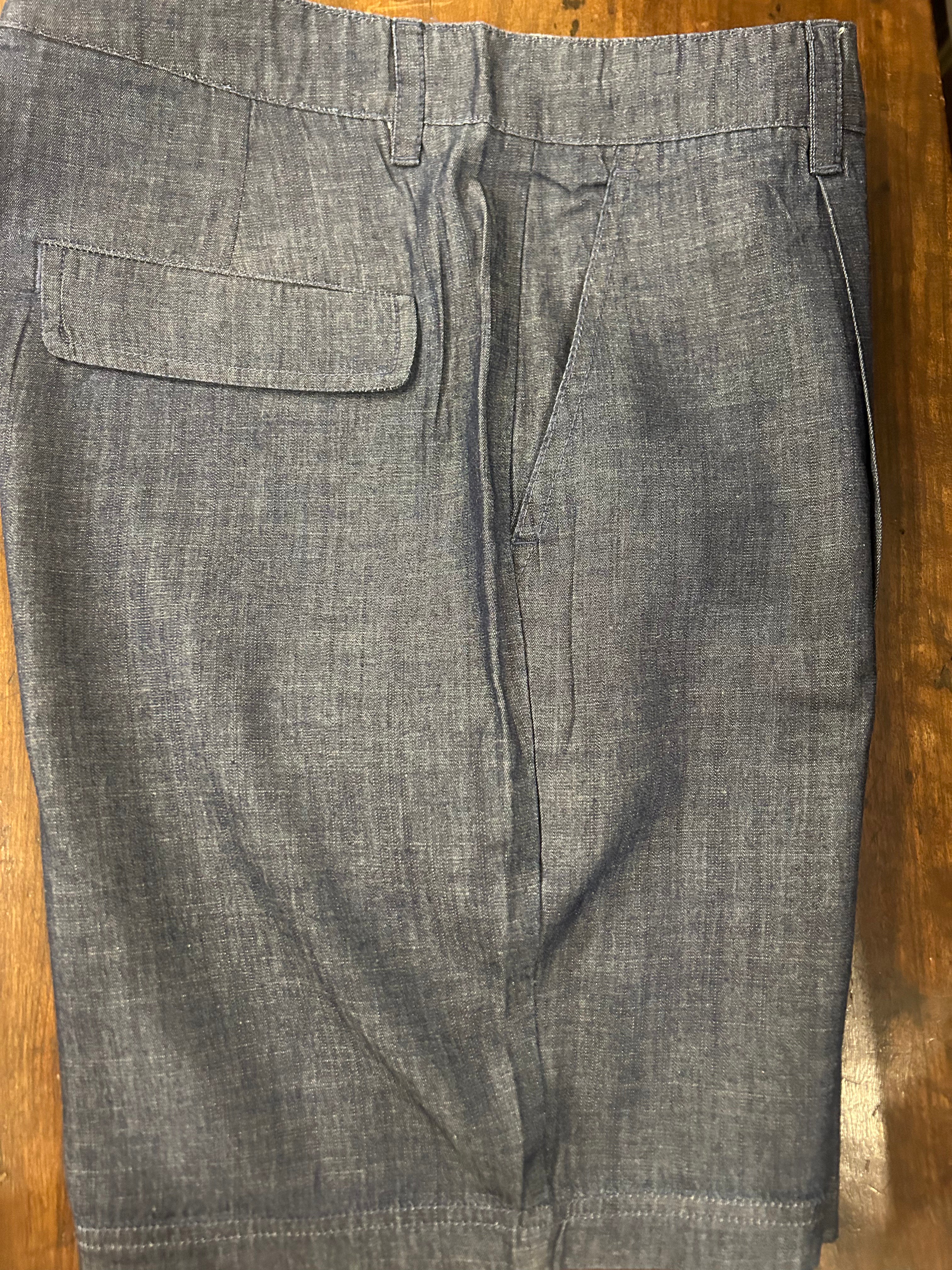 ANERKJENDT BERMUDA IN CHAMBRAY 100% COTONE ALGODON