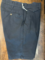 PERFECTION BERMUDA CON DOPPIA PENCE E TASCA PORTA-TABACCO COLORE NAVY VESTIBILITA’ MODERN FIT MADE IN ITALY