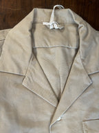 PERFECTION SHIRT MILITARE COLORE BEIGE COTONE GRAFFIATO MADE IN ITALY