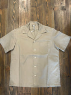 PERFECTION SHIRT MILITARE COLORE BEIGE COTONE GRAFFIATO MADE IN ITALY