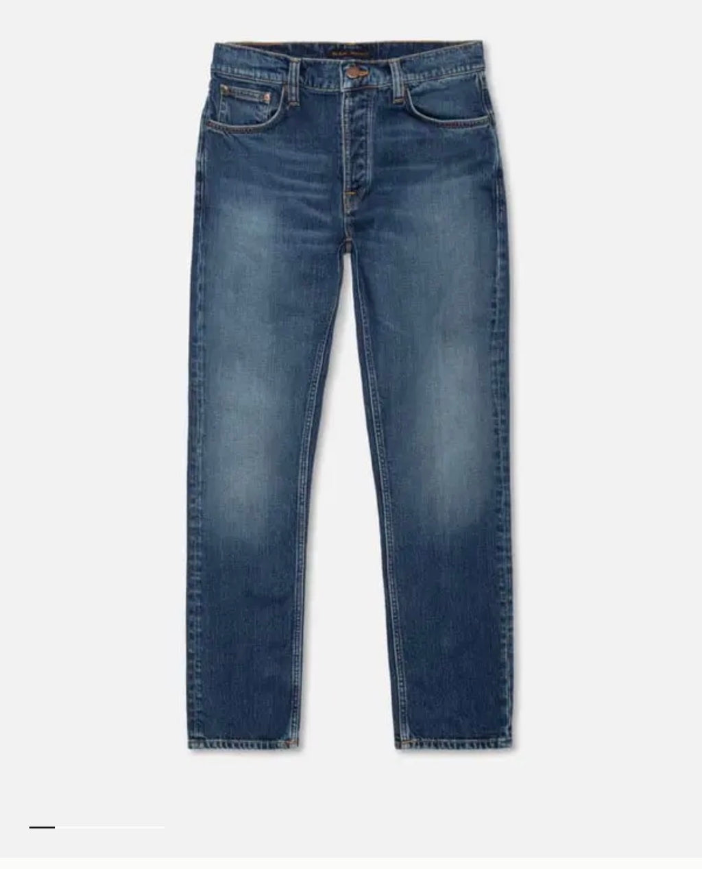 NUDIE JEANS SOLID BLUE WILD BLUE COTONE ORGANICO