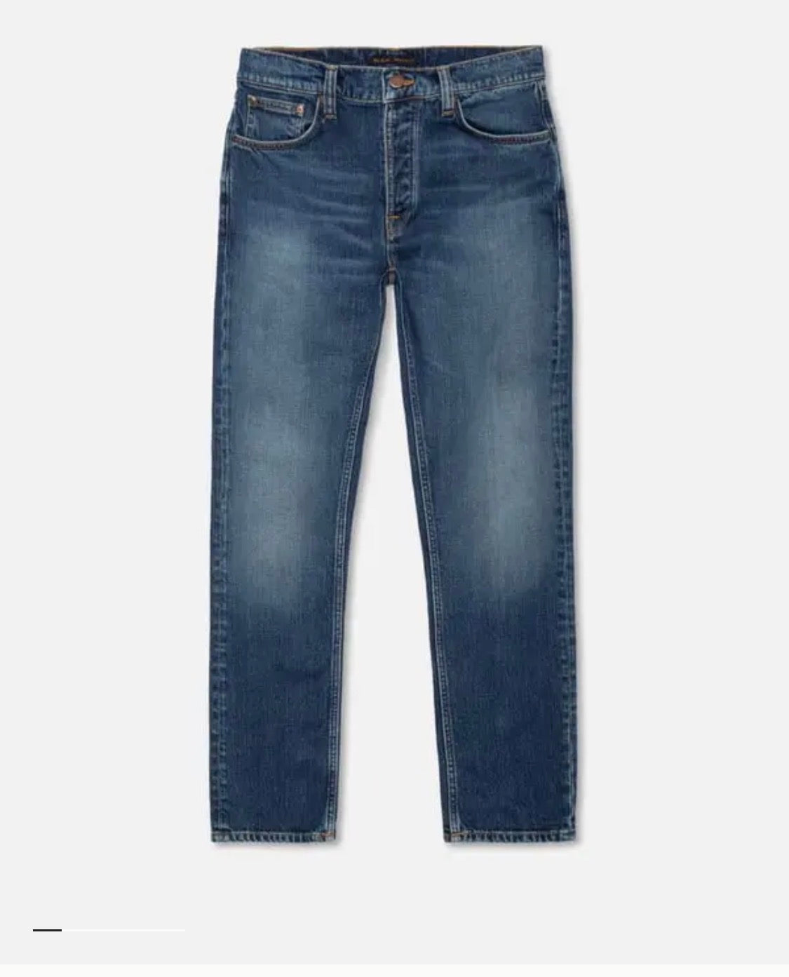 NUDIE JEANS SOLID BLUE WILD BLUE COTONE ORGANICO