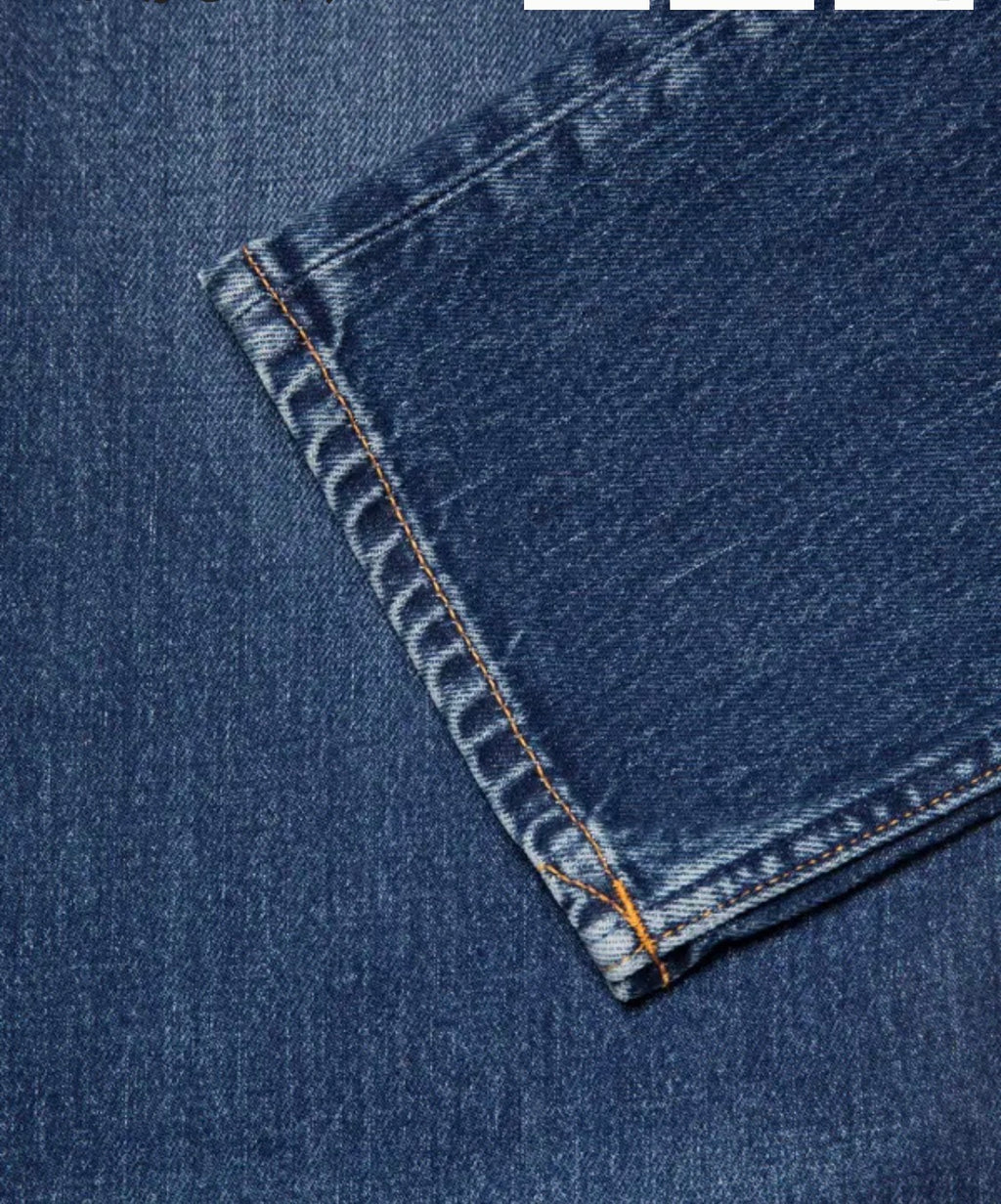 NUDIE JEANS SOLID BLUE WILD BLUE COTONE ORGANICO