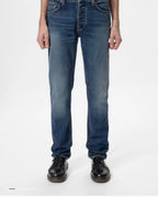 NUDIE JEANS SOLID BLUE WILD BLUE COTONE ORGANICO