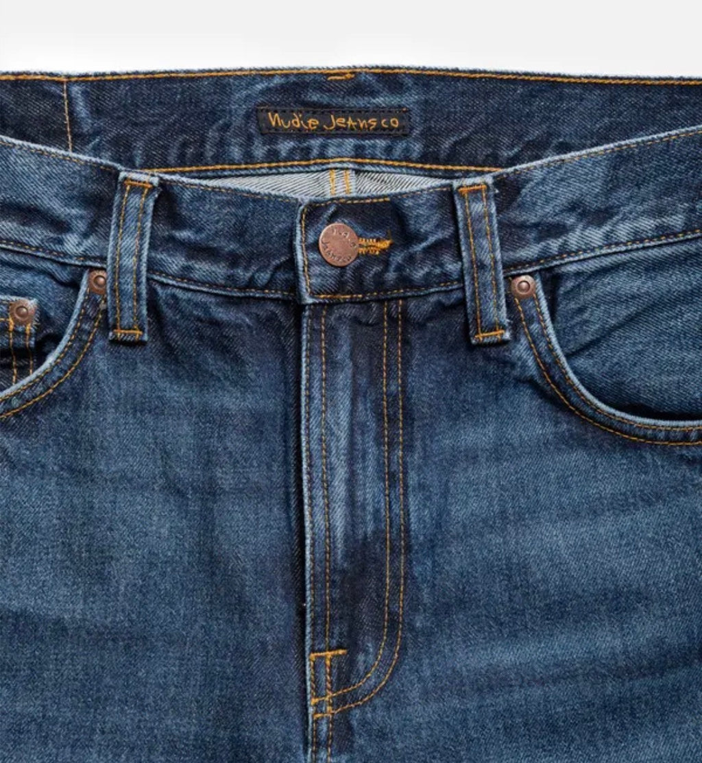 NUDIE JEANS GRITTY JACKSON BLUE SOIL 100% COTONE ORGANICO