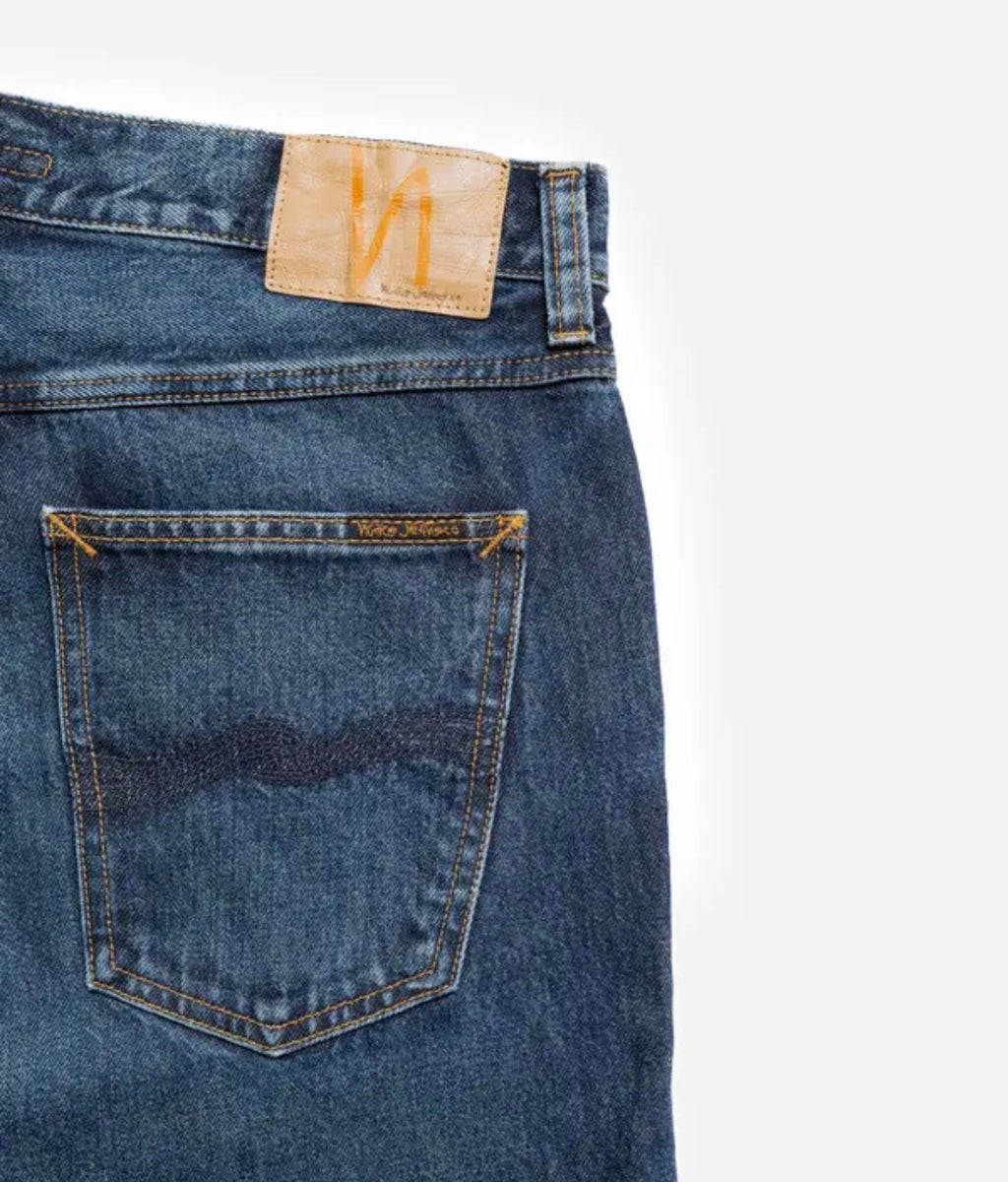 NUDIE JEANS GRITTY JACKSON BLUE SOIL 100% COTONE ORGANICO