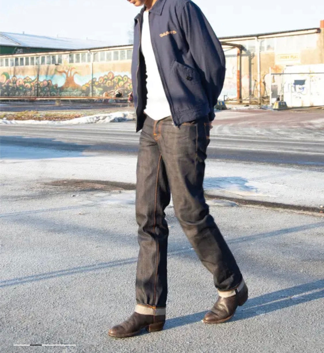NUDIE JEANS RAD RUFUS 13.75 OZ JAPANESE SELVAGE DENIM