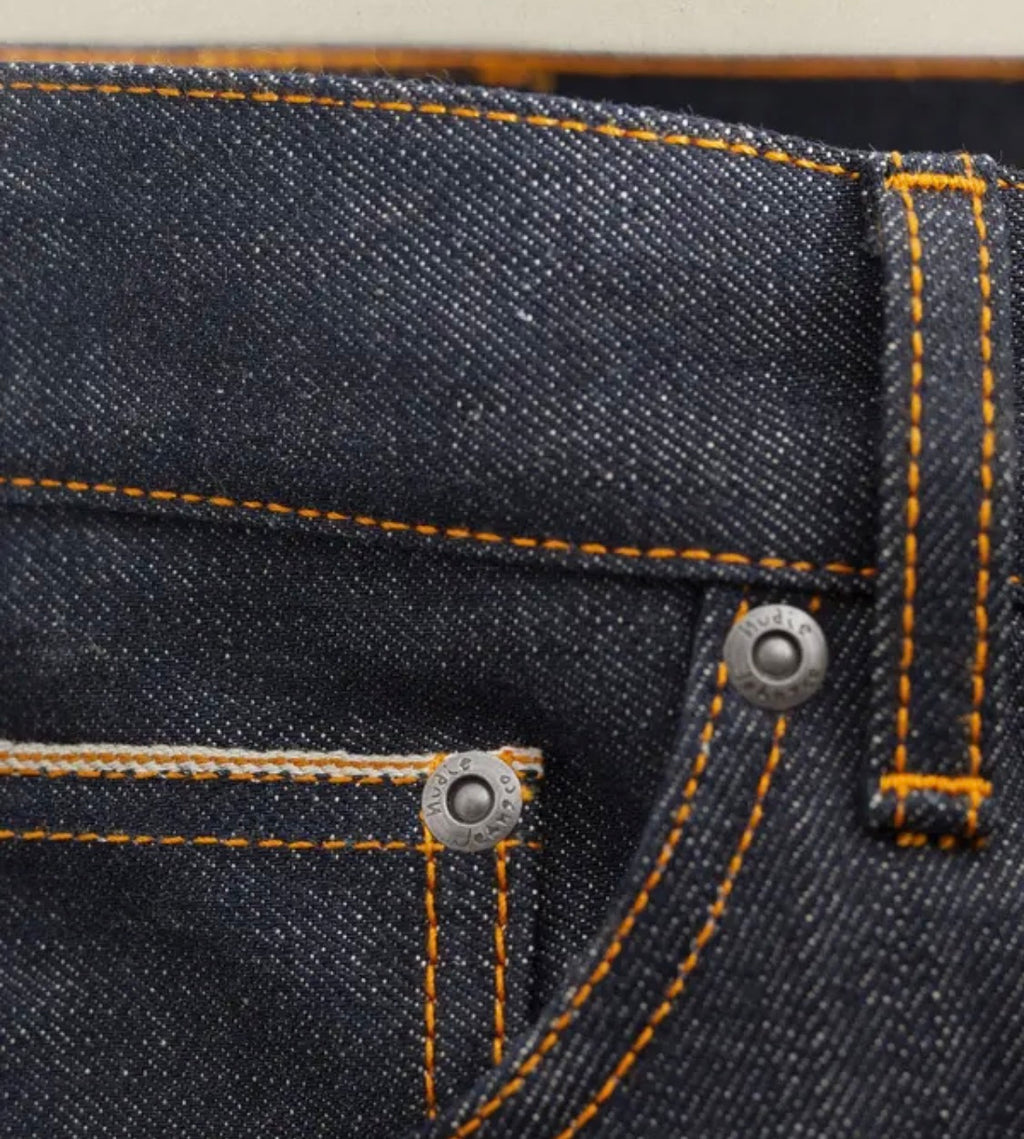 NUDIE JEANS RAD RUFUS 13.75 OZ JAPANESE SELVAGE DENIM