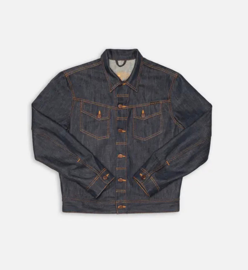 NUDIE JEANS CONNY DENIM JACKET DRY COLORE BLUE