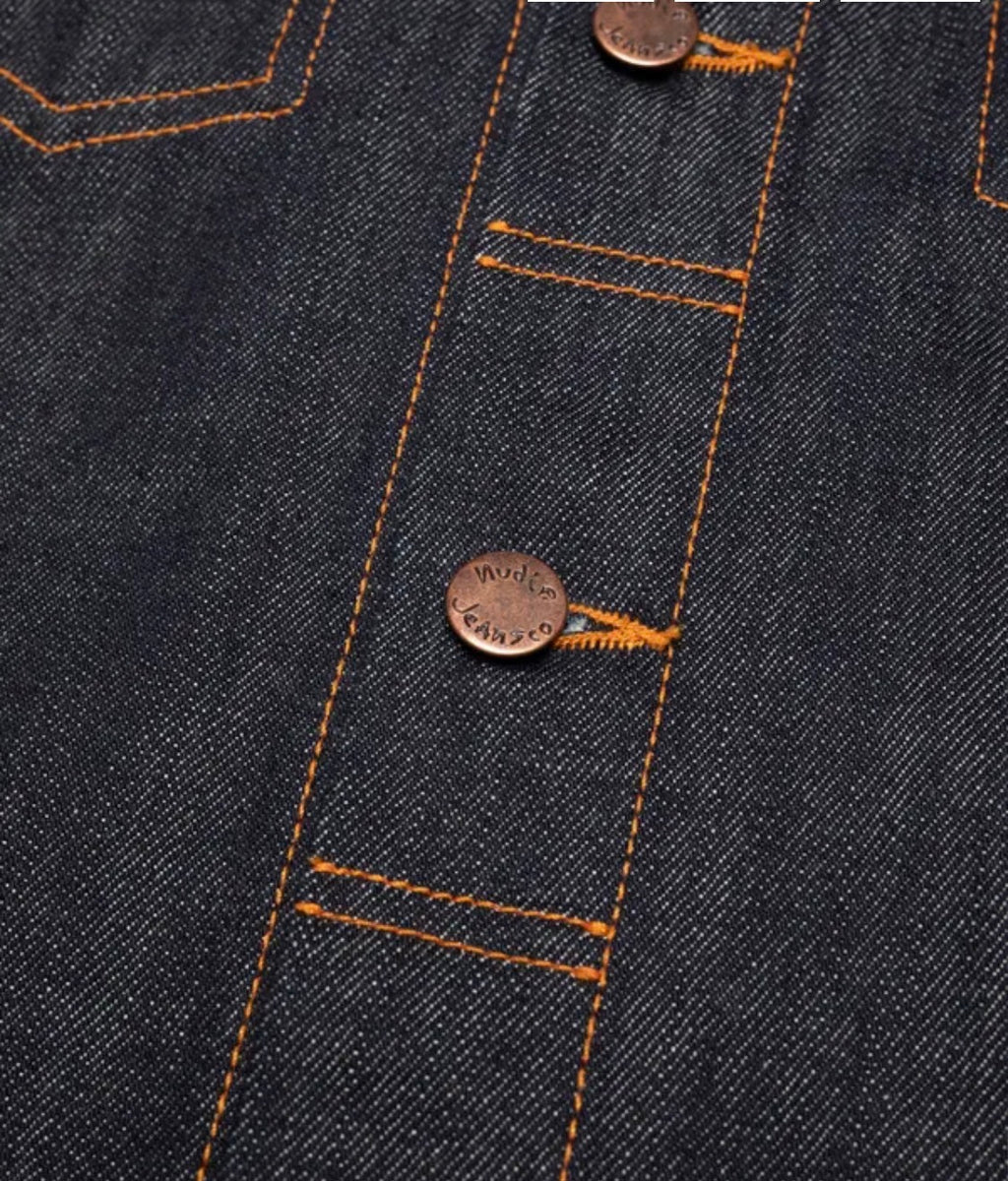 NUDIE JEANS CONNY DENIM JACKET DRY COLORE BLUE
