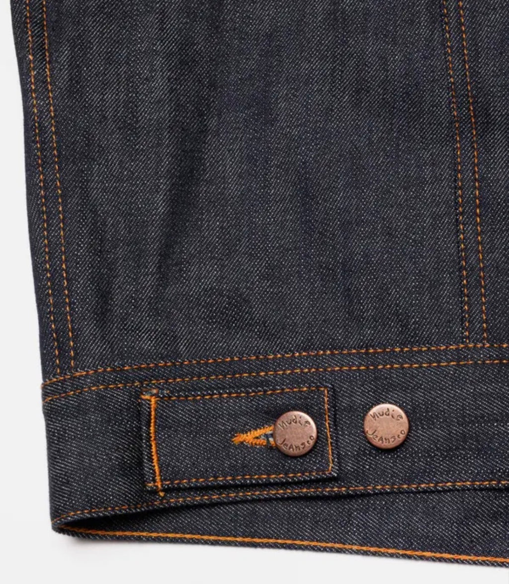 NUDIE JEANS CONNY DENIM JACKET DRY COLORE BLUE
