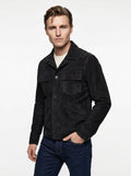 BLUSOTTO 100% VERA PELLE CROSTA COLORE NAVY P492 MADE IN ITALY