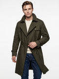 AG TREND TRENCH COLORE VERDONE IN COTONE CON FODERA IN VISCOSA MADE IN ITALY