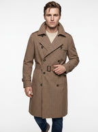 AG TREND TRENCH COLORE QUADRI IN COTONE CON FODERA IN VISCOSA MADE IN ITALY