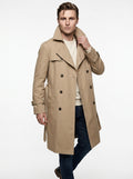 AG TREND TRENCH COLORE BEIGE IN COTONE CON FODERA IN VISCOSA MADE IN ITALY