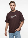 TELACRUDA HEAVY COTTON T-SHIRT MODELLO LIAM COLORE BORDEAUX FIT REGULAR MADE IN ITALY