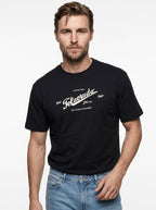 TELACRUDA HEAVY COTTON T-SHIRT MODELLO LIAM COLORE NAVY FIT REGULAR MADE IN ITALY