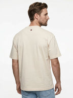 TELACRUDA HEAVY COTTON T-SHIRT MODELLO LIAM COLORE SABBIA FIT REGULAR MADE IN ITALY