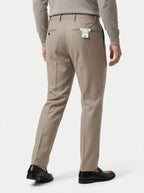 PERFECTION PANTALONE DOPPIA PENCE COLORE BEIGE MADE IN ITALY