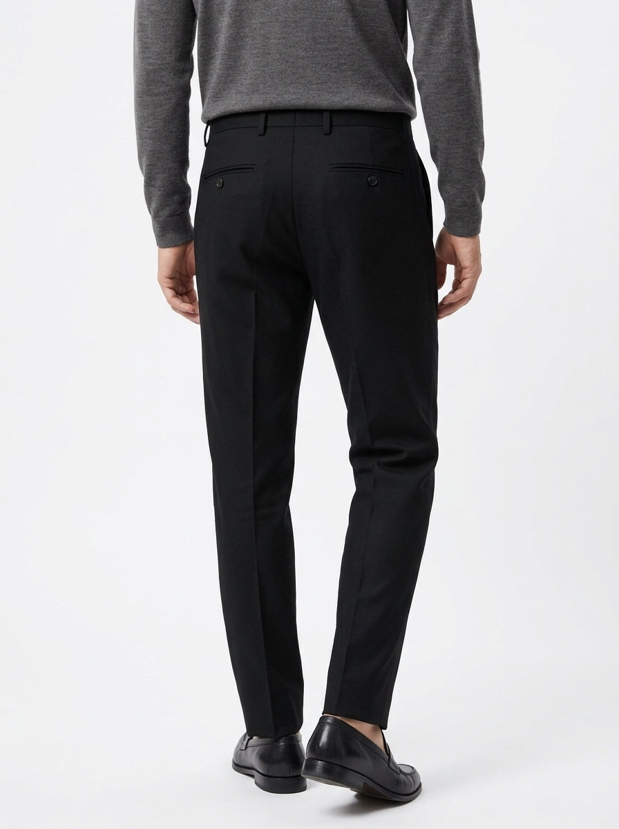 PERFECTION PANTALONE DOPPIA PENCE COLORE GRIGIO SCURO MADE IN ITALY