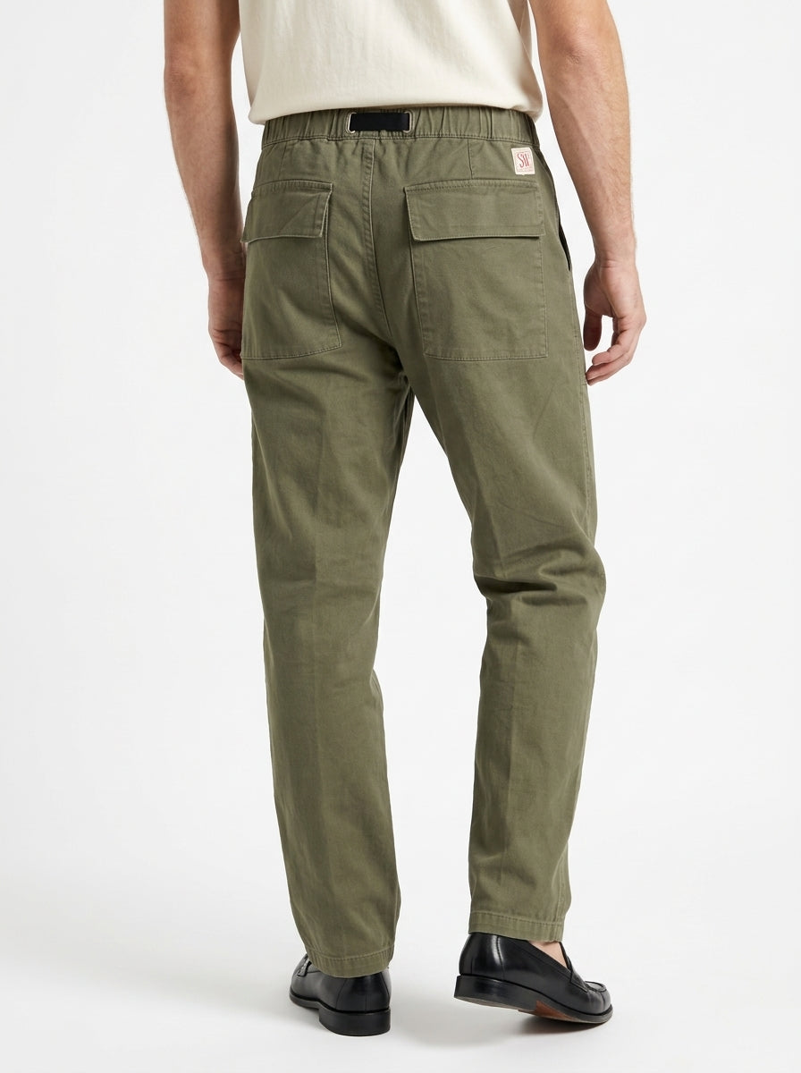 PANTALONI WHITE SAND SU67 FA63 MODELLO FATIGUE COLOR VERDE MILITARE