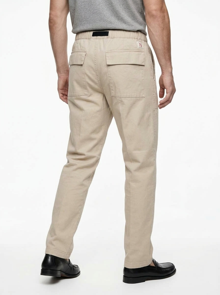 PANTALONI WHITE SAND SU67 FA63 MODELLO FATIGUE COLOR BEIGE