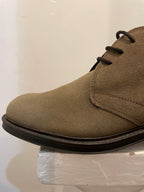 AG TREND Stringata middle in camoscio con fondo in gomma SH36