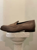 AG TREND Mocassino college camoscio fondo cuoio colore taupe SH 45