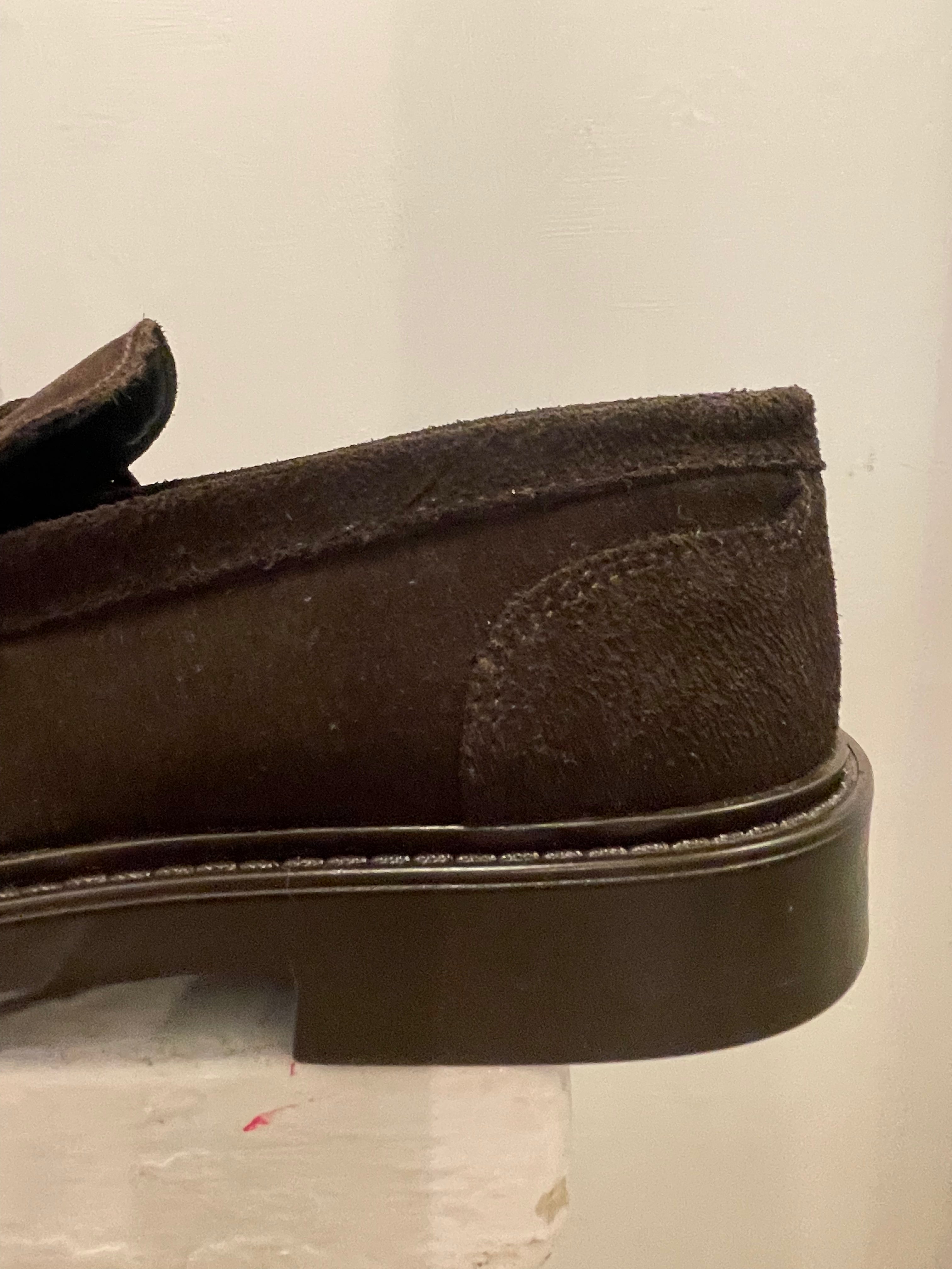 AG TREND Mocassino collegiale penny camoscio col. Testa di moro SH57