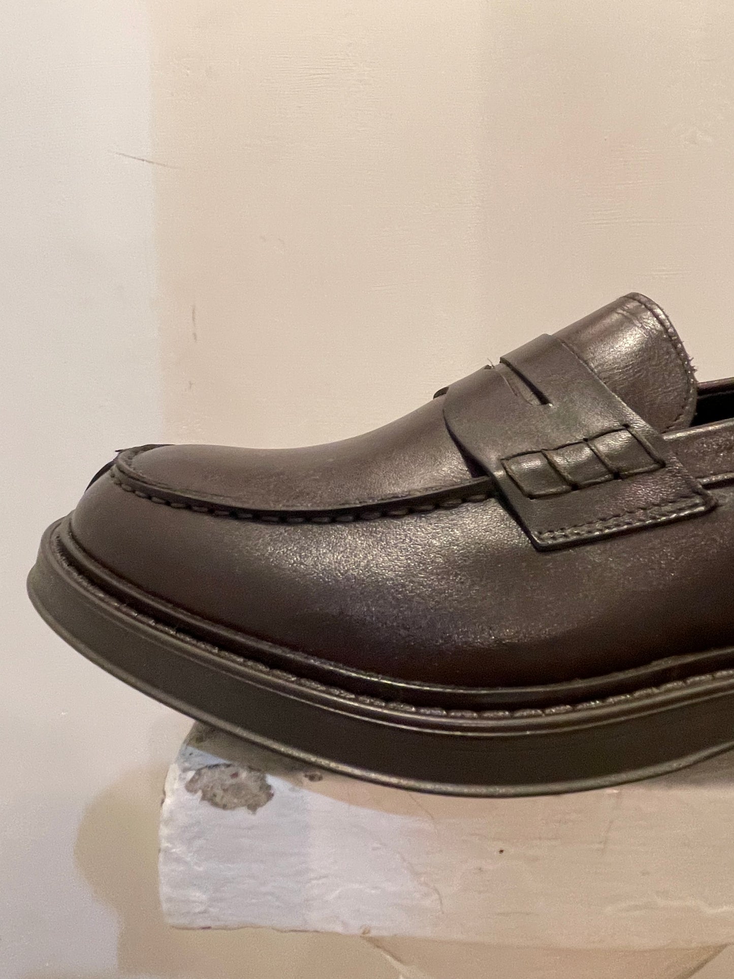 AG TREND Mocassino collegiale penny  vitello col. Testa di moro SH57 AI24