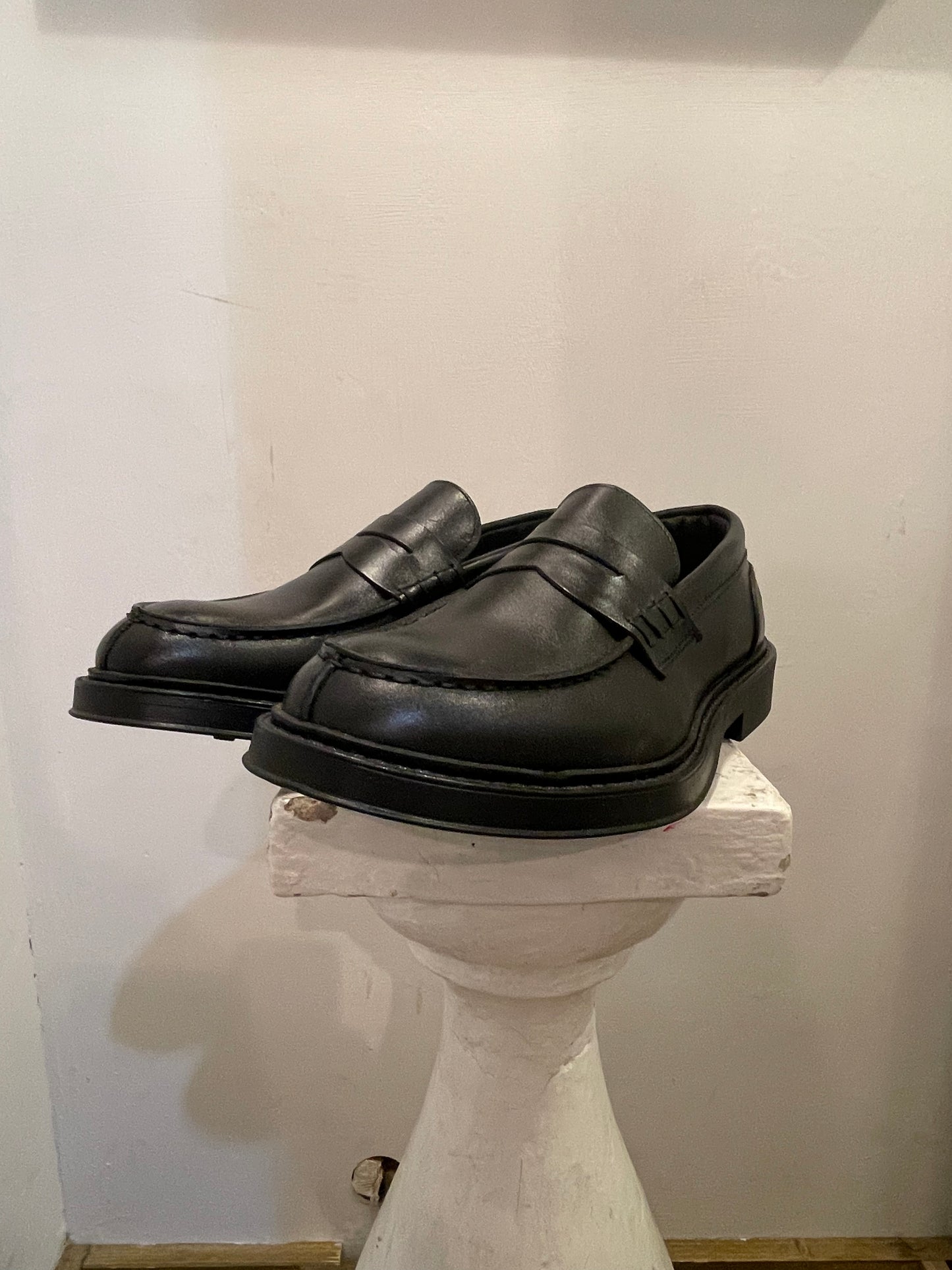 AG TREND Mocassino collegiale penny vitello nero SH57 AI24