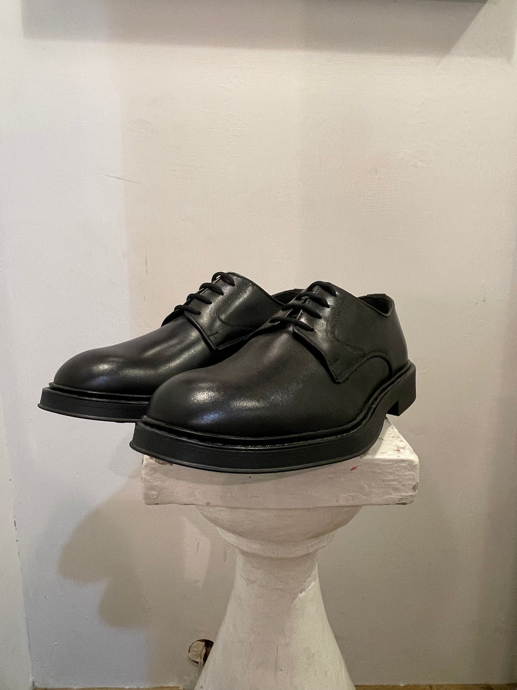 AG TREND Stringata derby vitello nero SH75