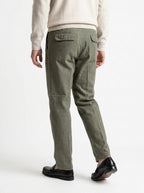 PERFECTION PANTALONE IN DENIM CON UNA PENCE FONDO 21 CM COLORE VERDE
