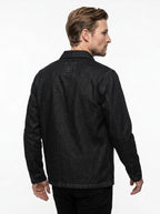 WHITE SAND WORK JACKET IN DENIM COLORE BLACK MADE IN ITALY