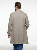 AG TREND CAPPOTTO OVER IN TWEED COLORE BEIGE C503 MADE IN ITALY