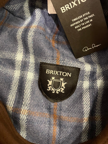 BRIXTON Coppola Hooligan Flanel Snap Cap Tobacco Brown