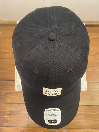 BRIXTON Cappello Woodburn LP ADJ Black Vintage Wash