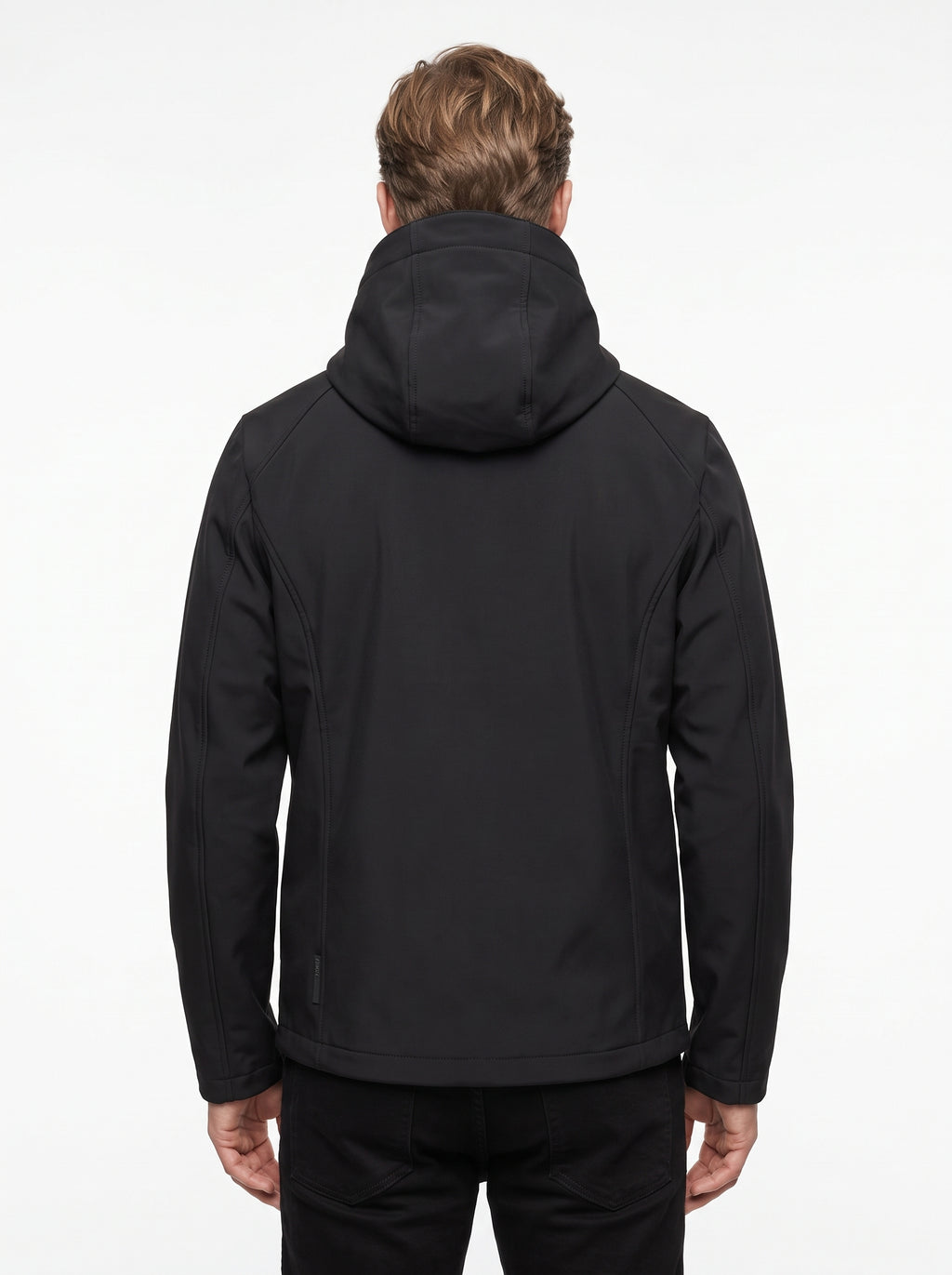 +MORE ISAAC GIACCA TECNICA CON ZIP E CAPPUCCIO COLORE NERO